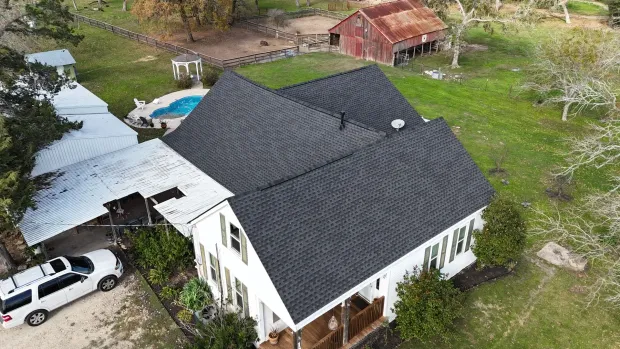 Recent roofing project
